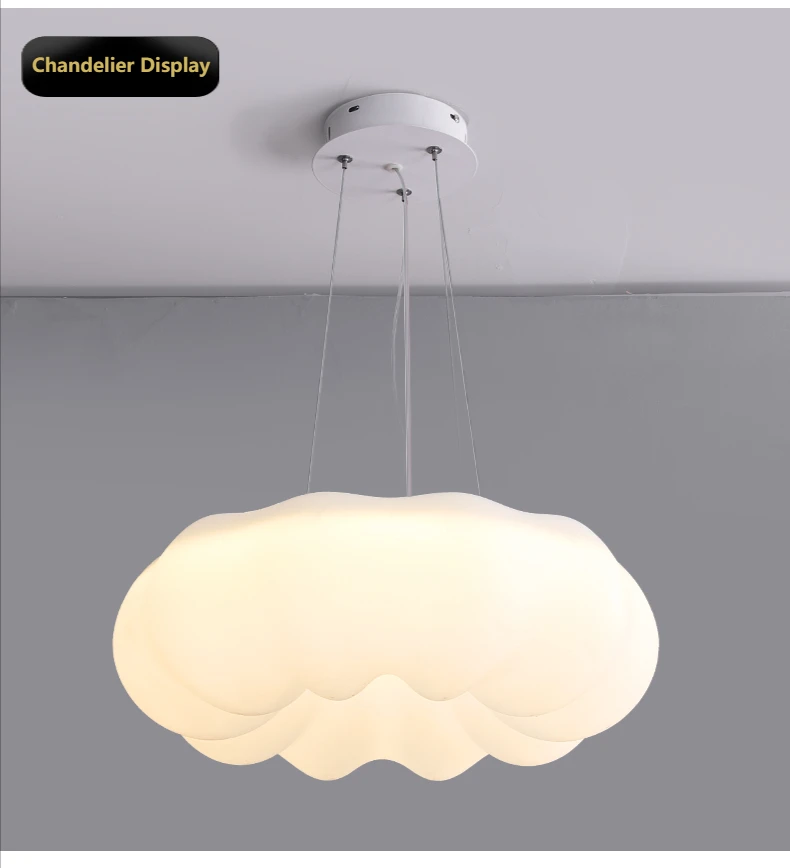 White Cloud Ceiling Light Led Chandelier for Children Bedroom Living Room Dining Room Learning Creative Decorative Lighting