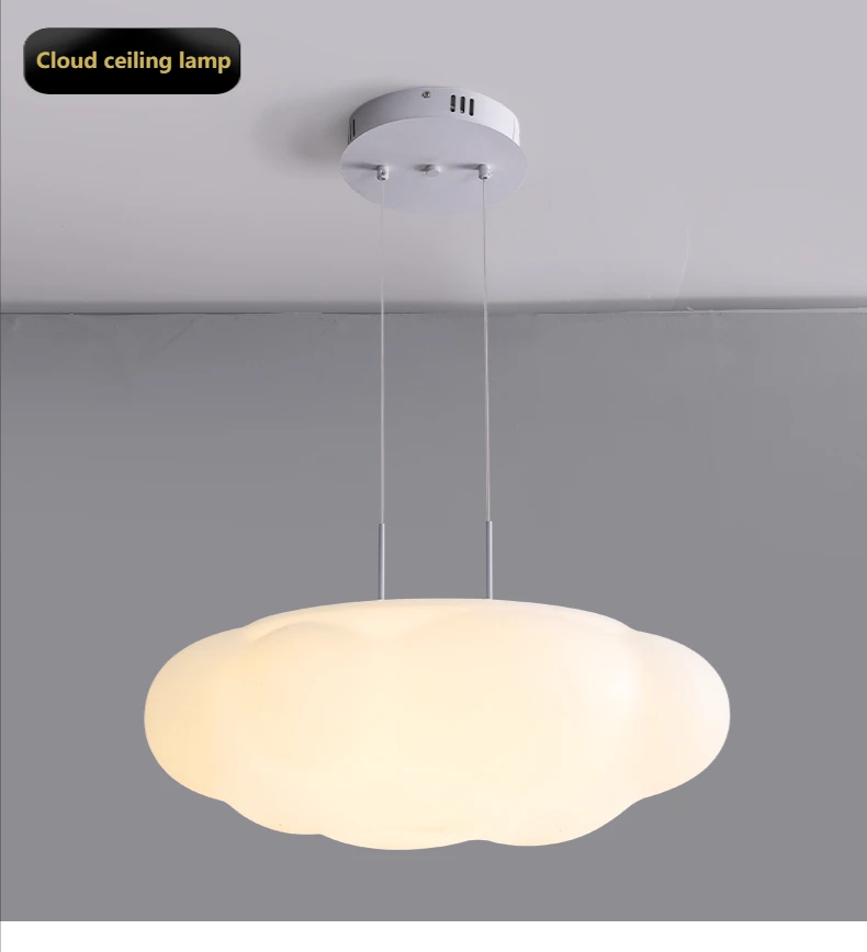 White Cloud Ceiling Light Led Chandelier for Children Bedroom Living Room Dining Room Learning Creative Decorative Lighting