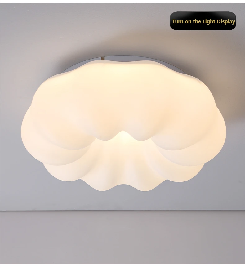 White Cloud Ceiling Light Led Chandelier for Children Bedroom Living Room Dining Room Learning Creative Decorative Lighting