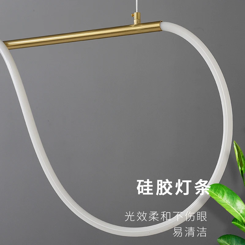 Modern Long Hose Led Ceiling Chandelier for Table Dining Room Kitchen Bar Pendant Lighting Suspension Design Lusters Luminaires