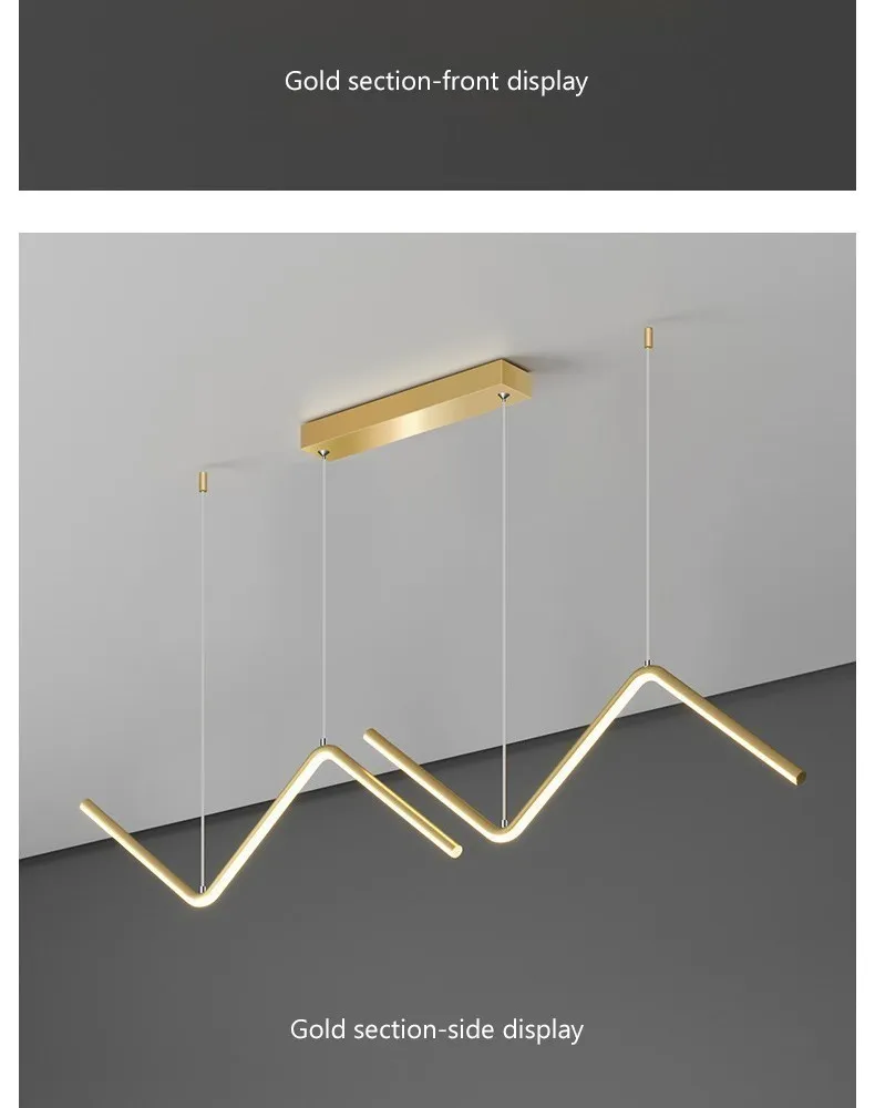 Moderno LED Lámpara Colgante Nodic Oro Araña Colgante Para Tubular Restaurante Cocina Oficina Café Interior Lámparas Decorativas