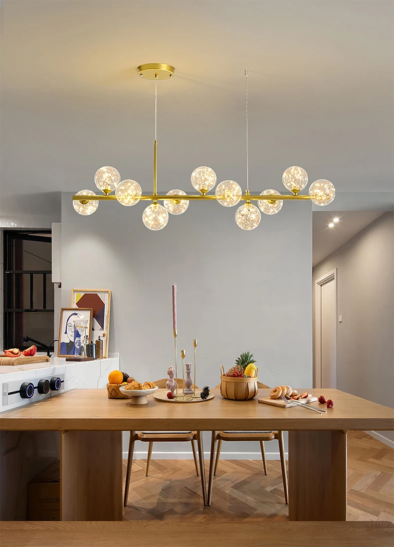 Modern Pendant Lamps Led 9heads Rings Ceiling Hanging Chandeliers Black Loft Living Dining Room Kitchen Indoor Lighting Fixtures