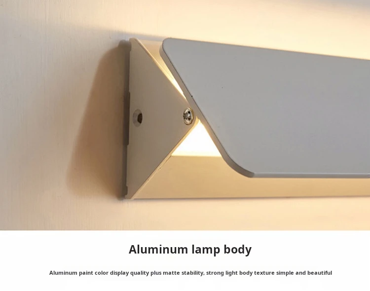 LED de interior Lámpara de pared Ángulo ajustable Aleación de aluminio Lámpara de pared Inicio Sala de estar Dormitorio Espejo de tocador Luces de cabecera