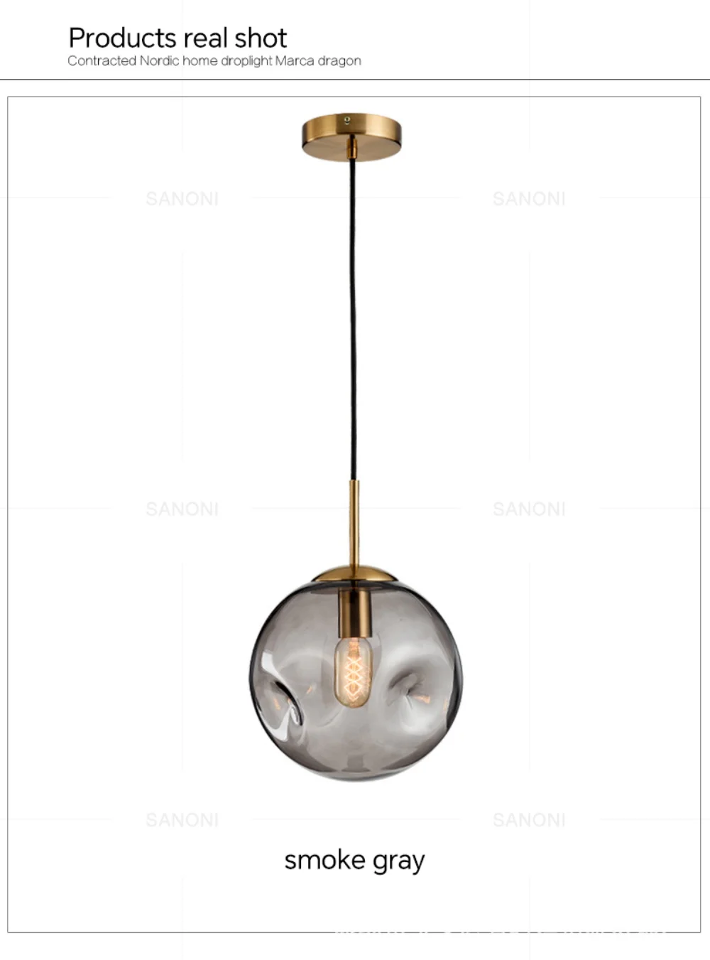 Bubble Glass Ball Led Ceiling Chandelier Living Dining Room Bar Home Decor Pendant Lamp Bedroom Loft Hanging Light Fixture