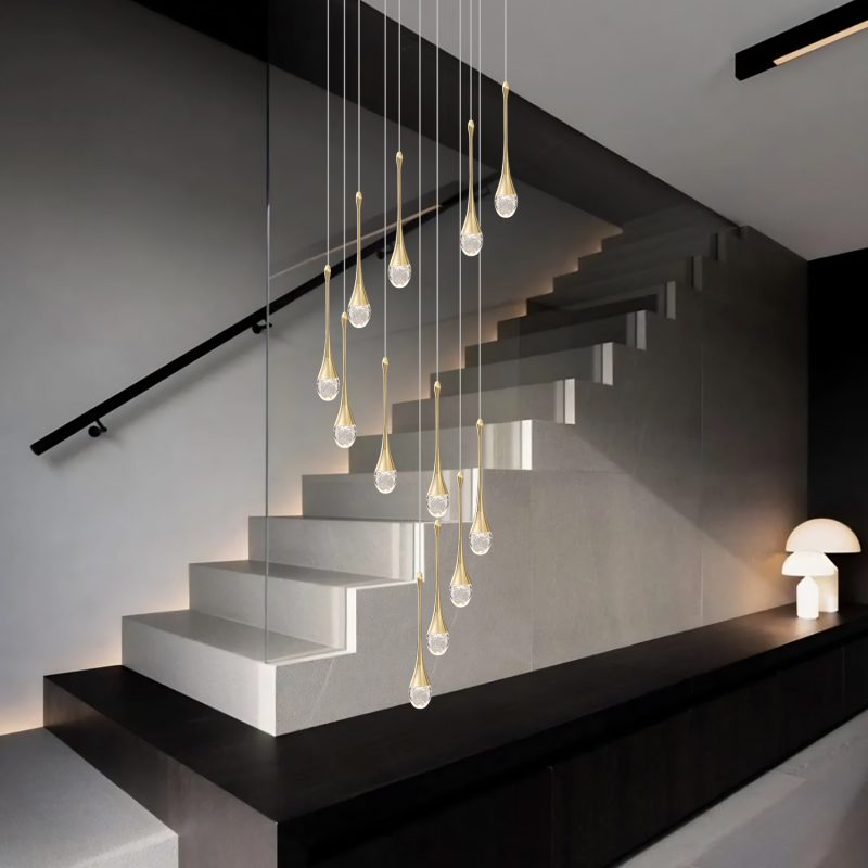 Nordic Frosted Glass Bubble Chandelier