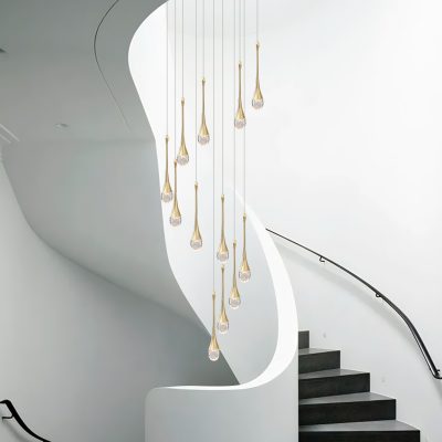 Nordic Frosted Glass Bubble Chandelier