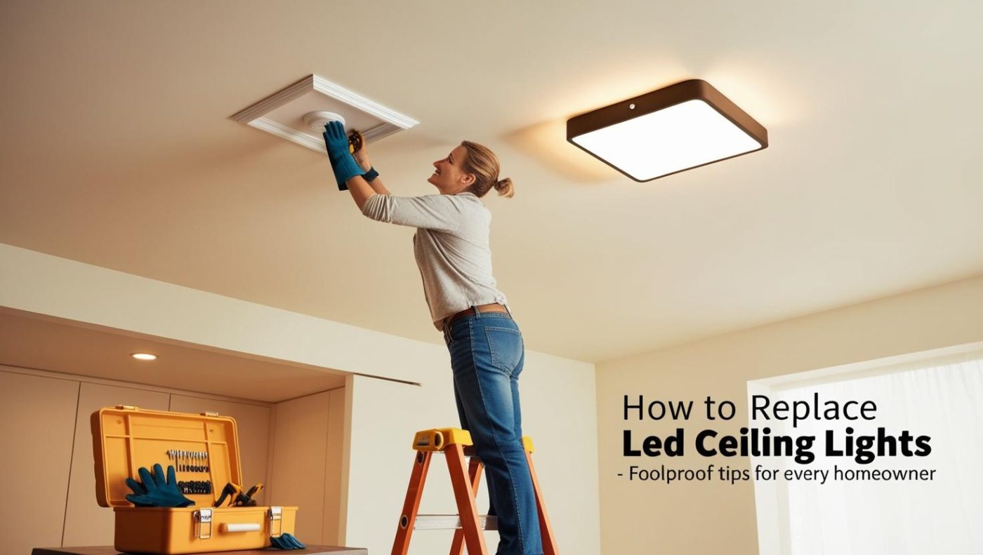 how to replace led ceiling lights